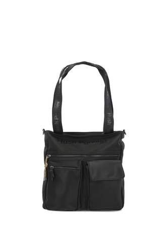 Cartera Hebden Bag Ecocuero Negra Para Mujer Hush Puppies Hush Puppies Hush Puppies