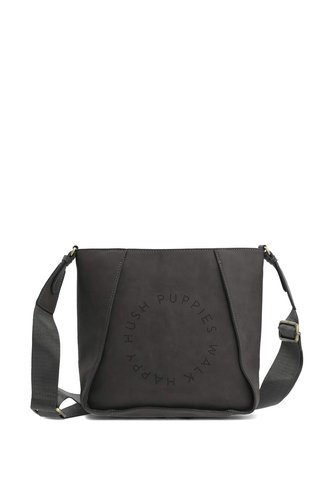 Cartera Hush Bag Ecocuero Negra Para Mujer Hush Puppies Hush Puppies Hush Puppies