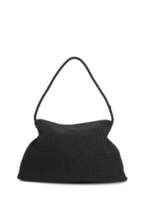 Cartera Brigg Hobo Ecocuero Negra Para Mujer Hush Puppies Hush Puppies