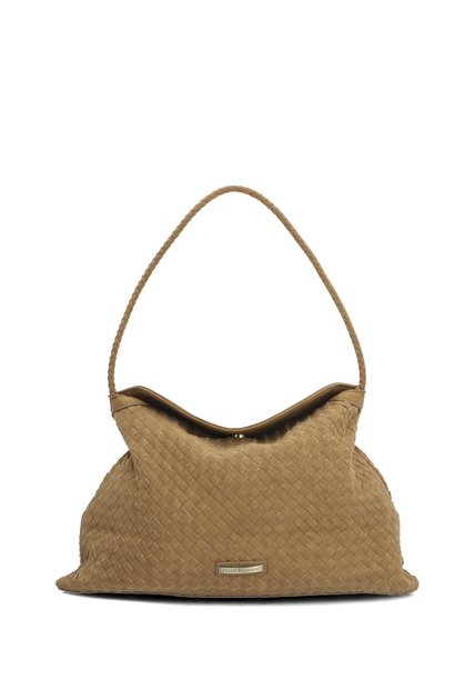 Cartera Brigg Hobo Ecocuero Caramelo Para Mujer Hush Puppies Hush Puppies