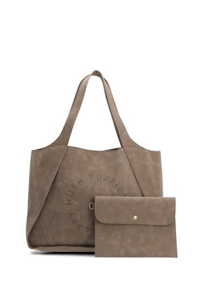 Cartera Hush Tote Ecocuero Café Para Mujer Hush Puppies Hush Puppies