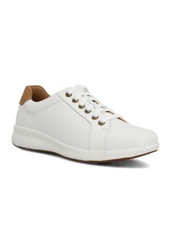 Tenis Cuero Mujer Spinal Laceup Blanco Hush Puppies Hush Puppies Hush Puppies