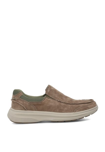 Zapato Cuero Tropea Taupe Para Hombre Hush Puppies Hush Puppies