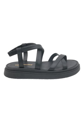 Sandalia Cuero Victoria Negra Para Mujer Hush Puppies Hush Puppies Hush Puppies
