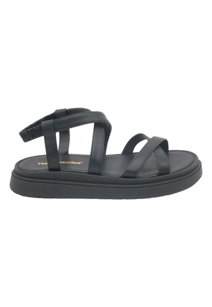 Sandalia Cuero Victoria Negra Para Mujer Hush Puppies Hush Puppies