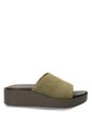 Sandalia Cuero Depp Verde Para Mujer Hush Puppies Hush Puppies de Hush Puppies