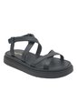 Sandalia Cuero Victoria Negra Para Mujer Hush Puppies Hush Puppies de Hush Puppies