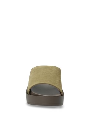 Sandalia Cuero Depp Verde Para Mujer Hush Puppies Hush Puppies