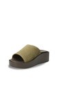 Sandalia Cuero Depp Verde Para Mujer Hush Puppies Hush Puppies de Hush Puppies