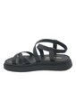 Sandalia Cuero Victoria Negra Para Mujer Hush Puppies Hush Puppies de Hush Puppies