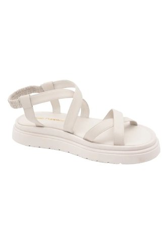 Sandalia Cuero Victoria Blanca Para Mujer Hush Puppies Hush Puppies Hush Puppies