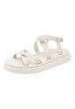 Sandalia Cuero Victoria Blanca Para Mujer Hush Puppies Hush Puppies de Hush Puppies