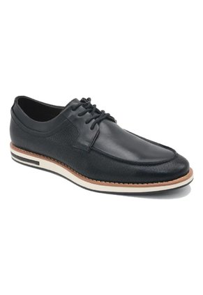 Zapato Casual Cuero Genova Negro Para Hombre Hush Puppies Hush Puppies