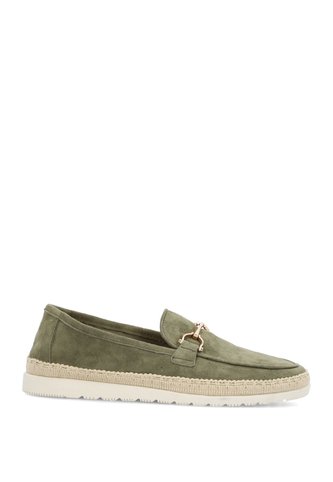 Mocasín Cuero Hemies Verde Para Mujer Hush Puppies Hush Puppies Hush Puppies