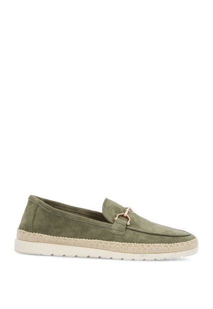 Mocasín Cuero Hemies Verde Para Mujer Hush Puppies Hush Puppies