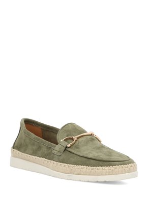 Mocasín Cuero Hemies Verde Para Mujer Hush Puppies Hush Puppies