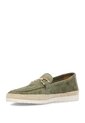 Mocasín Cuero Hemies Verde Para Mujer Hush Puppies Hush Puppies de Hush Puppies