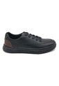 Tenis Cuero Turin Negro Para Hombre Hush Puppies Hush Puppies de Hush Puppies