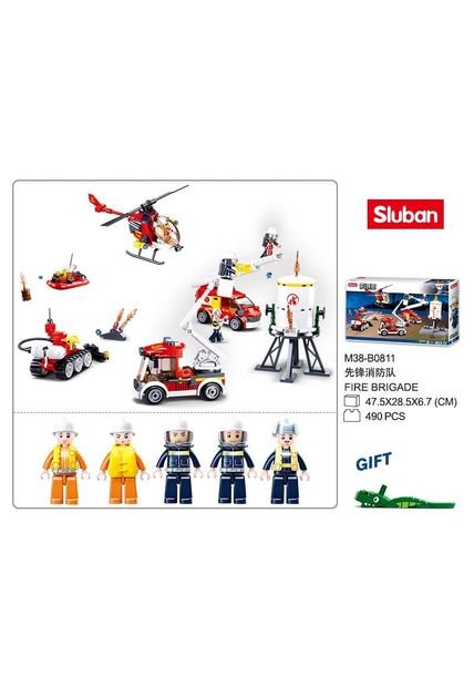 Bloques Para Armar Set Carros De Rescate Y/o Micro Bloques Bomberos Set De Inicio