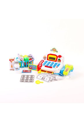 Juguete Set Caja Registradora Con Accesorios, Material Plástico, Con Batería