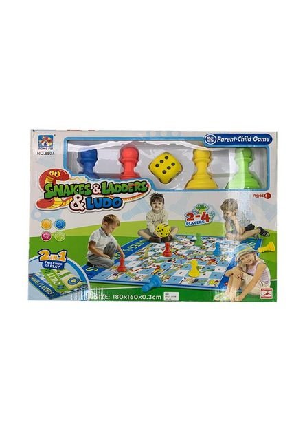 JUEGO ESCALERA Y LUDO 2 EN 1 TAMAÑO XL