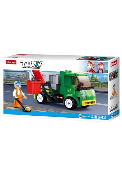 Bloques Para Armar Carro De Basura Y/o Micro Bloques Town Camion De Basura