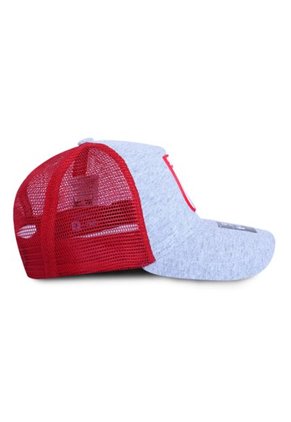 Gorra Independiente Santa Fe Oficial Malla Gris/Roja