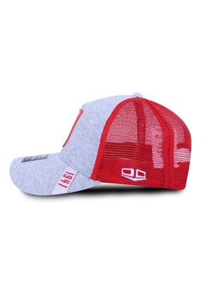Gorra Independiente Santa Fe Oficial Malla Gris/Roja