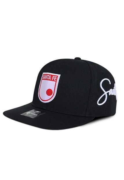 Gorra Independiente Santa Fe Oficial Plana Negra