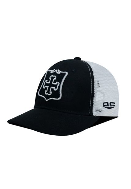 Gorra Independiente Santa Fe Oficial De Malla Negro/Blanco