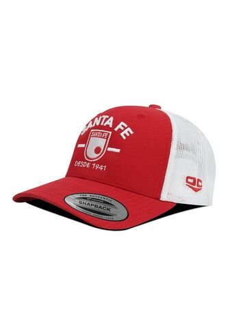 Gorra Independiente Santa Fe Oficial Flexfit 6606 Rojo/blanco Independiente Santa fe