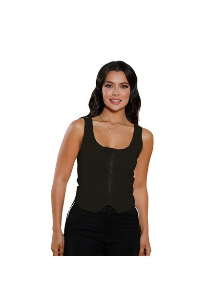 BLUSA INVERZA MUJER 73521 NEGRO Talla M