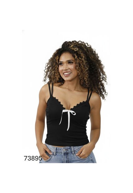 BLUSA INVERZA MUJER 73895 NEGRO Talla L