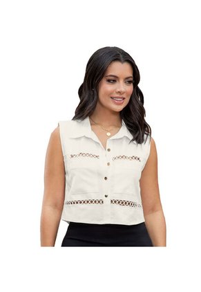 BLUSA INVERZA MUJER 73523 BEIGE Talla M