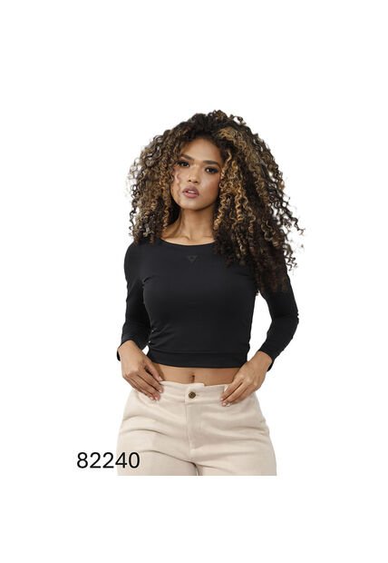 BLUSA INVERZA MUJER 82240 NEGRO Talla M