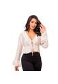 BLUSA INVERZA MUJER 73767 BEIGE Talla L de INVERZA