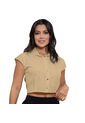 BLUSA INVERZA MUJER 73459 CAMEL Talla M de INVERZA