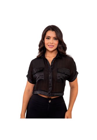 BLUSA INVERZA MUJER 73816 NEGRO Talla S INVERZA