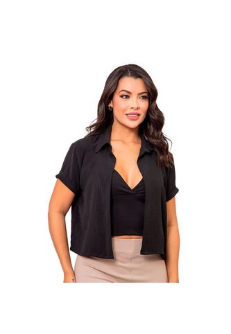 BLUSA INVERZA MUJER 73732 NEGRO Talla M INVERZA