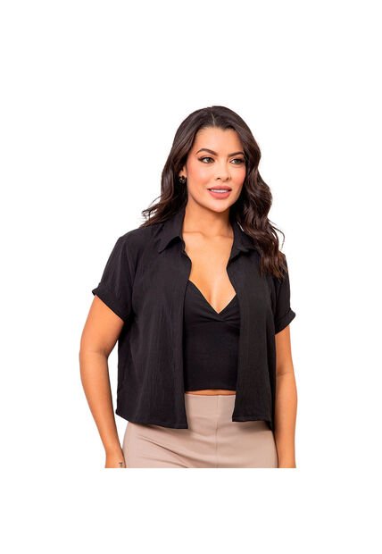 BLUSA INVERZA MUJER 73732 NEGRO Talla M