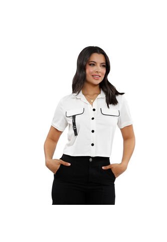 BLUSA INVERZA MUJER 73514 BLANCO Talla S INVERZA