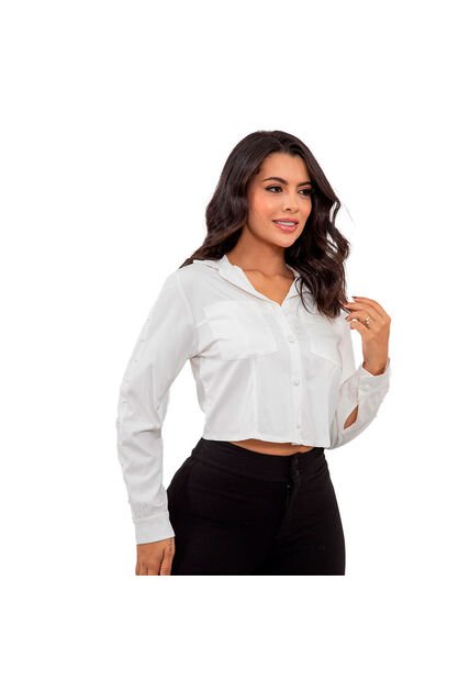 BLUSA INVERZA MUJER 73802 BEIGE Talla M