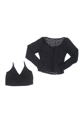 BLUSA INVERZA MUJER 73828 NEGRO Talla L
