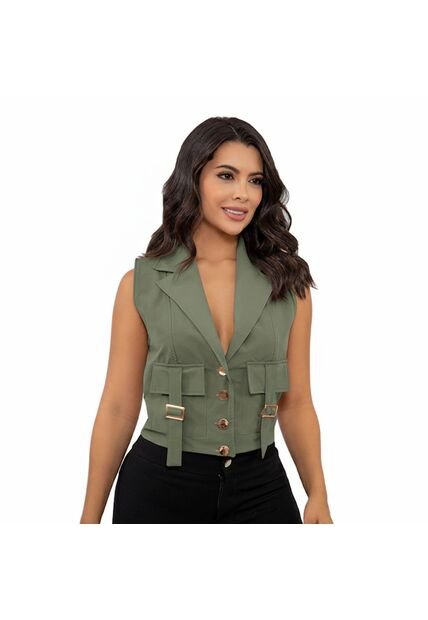 BLUSA INVERZA MUJER 73723 VERDE Talla M