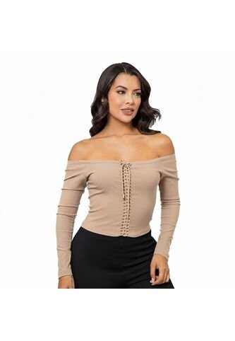 BLUSA INVERZA MUJER 20552 CAMEL Talla M INVERZA
