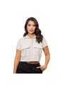 BLUSA INVERZA MUJER 73166 CAMEL Talla M de INVERZA