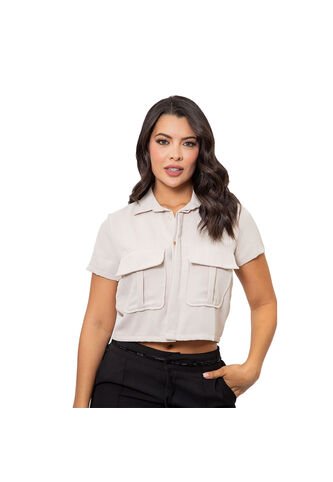 BLUSA INVERZA MUJER 73166 CAMEL Talla M INVERZA