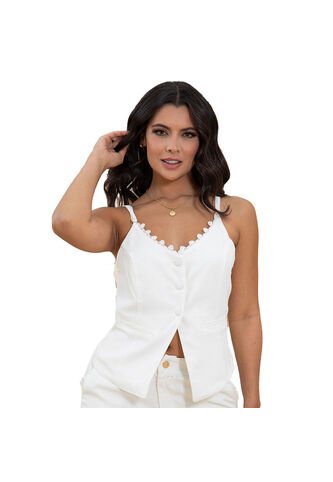 BLUSA INVERZA MUJER 73519 BEIGE Talla L INVERZA