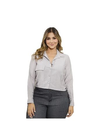 BLUSA INVERZA MUJER 73292 GRIS Talla 18 INVERZA