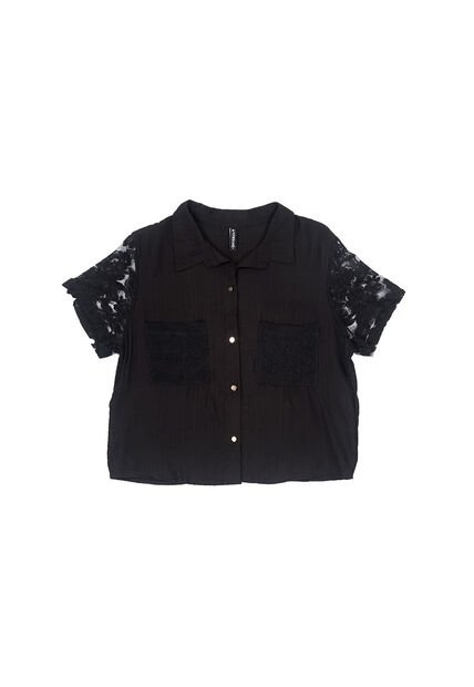 BLUSA INVERZA MUJER 73782 NEGRO Talla S